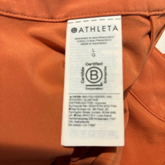 ATHLETA Sz L Arrival Wide  Straps Crossed Back Side Slit Stretchy Maxi Dress - Picture 10 of 13